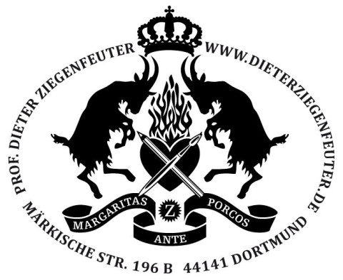 Stempel, Wappen, Familienwappen, Logo, Vektor, Ziegen, brennendes Herz, Krone